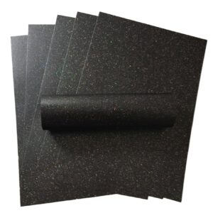 10 Sheets A4 Charcoal Black Iridescent Sparkle Card Quality 300gsm