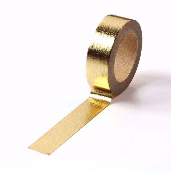 Gold Foil Washi Tape Decorative Self Adhesive Masking Tape 15mm x 10m