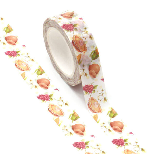 Thanksgiving Colourful Food Washi Tape 15mm x 10 Meters