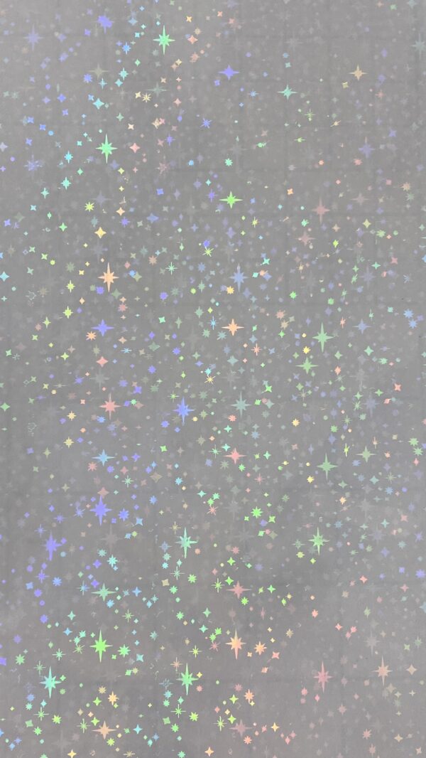 Sparkle Stars Self Adhesive Transparent Holographic Vinyl Overlay Sheets